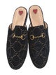 Gucci 1955 Horsebit Accent Velvet Mules