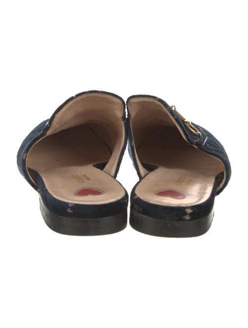 Gucci 1955 Horsebit Accent Velvet Mules