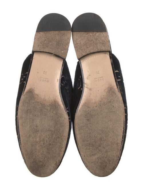 Gucci 1955 Horsebit Accent Velvet Mules