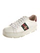 Gucci Web Accent Leather Sneakers