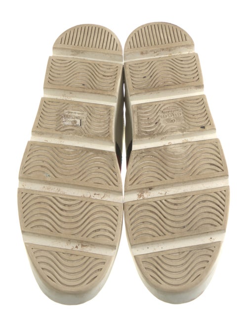 Gucci Web Accent Leather Sneakers
