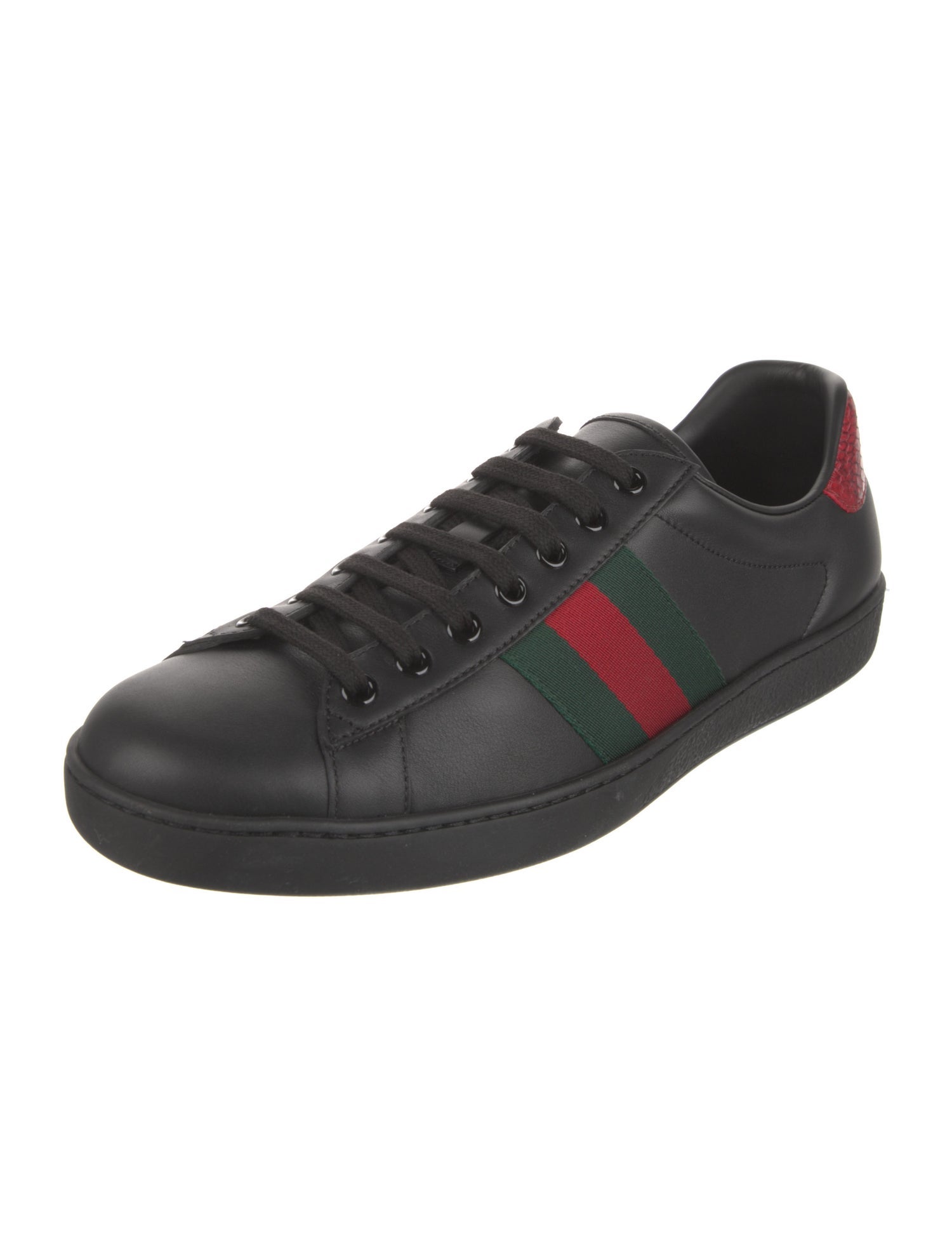 Gucci Ace Leather Low Top Sneakers