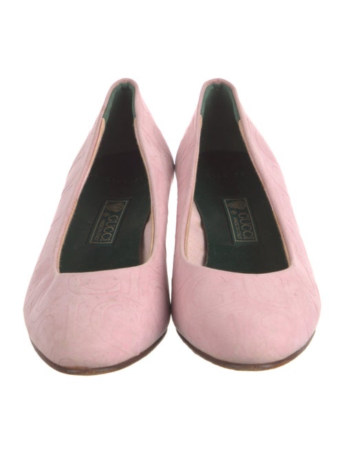 Gucci Interlocking G Logo Suede Pumps