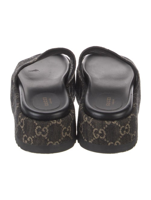 Gucci Canvas Printed Slides