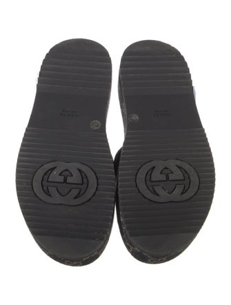 Gucci Canvas Printed Slides