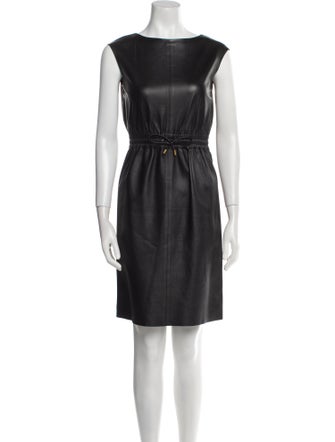 Gucci Leather Mini Dress