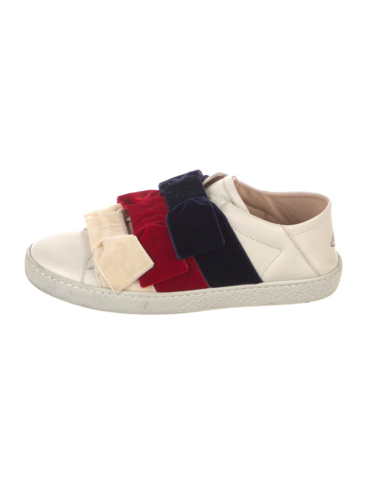 Gucci Sylvie Web Accent Leather Sneakers