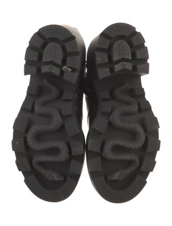 Gucci GG Supreme Leather Combat Boots