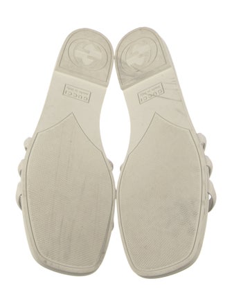 Gucci Interlocking G Logo Rubber Slides
