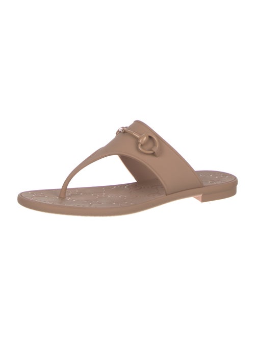 Gucci Horsebit Accent Rubber Slides