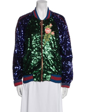 Gucci 2016 Sequin Bomber Jacket