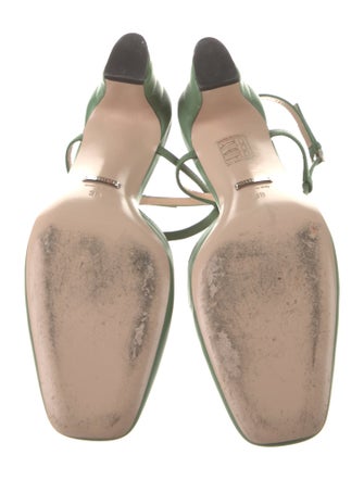 Gucci Double G Logo Leather T-Strap Pumps