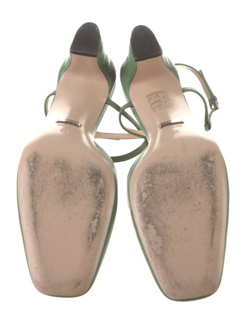 Gucci Double G Logo Leather T-Strap Pumps