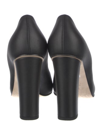 Gucci Horsebit Accent Leather Pumps