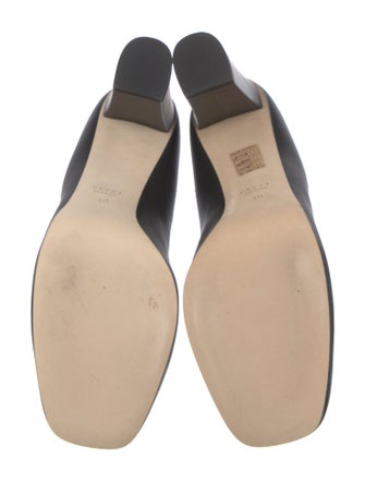 Gucci Horsebit Accent Leather Pumps