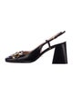 Gucci Horsebit Accent Leather Slingback Pumps