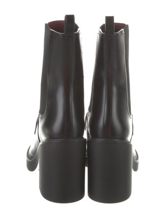 Gucci Horsebit Accent Leather Combat Boots
