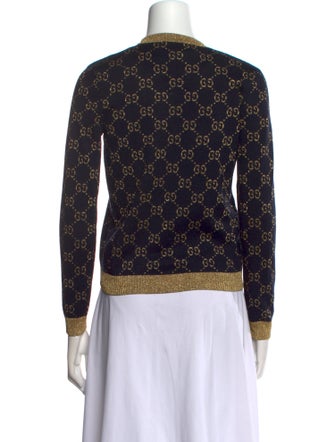 Gucci Printed Crew Neck Sweater