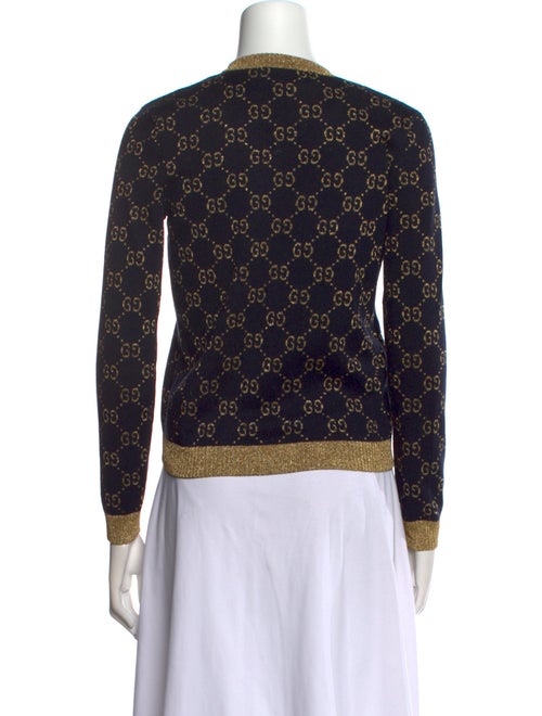 Gucci Printed Crew Neck Sweater