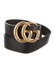 Gucci Double G Logo Leather Belt