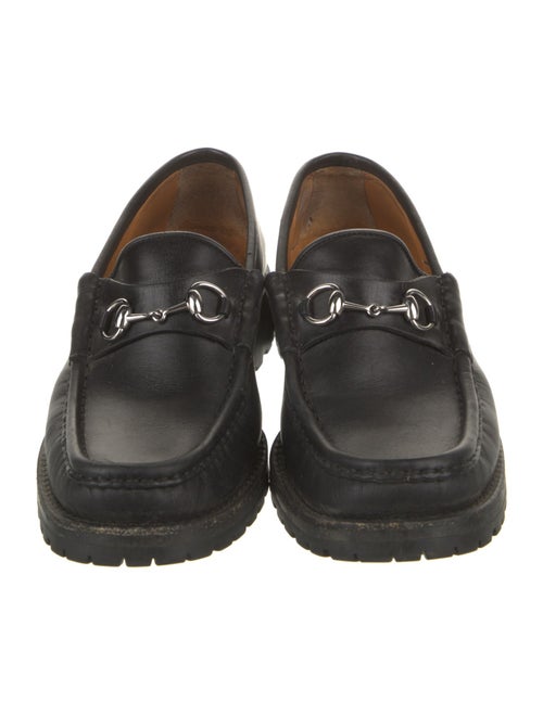 Gucci Horsebit Accent Leather Loafers