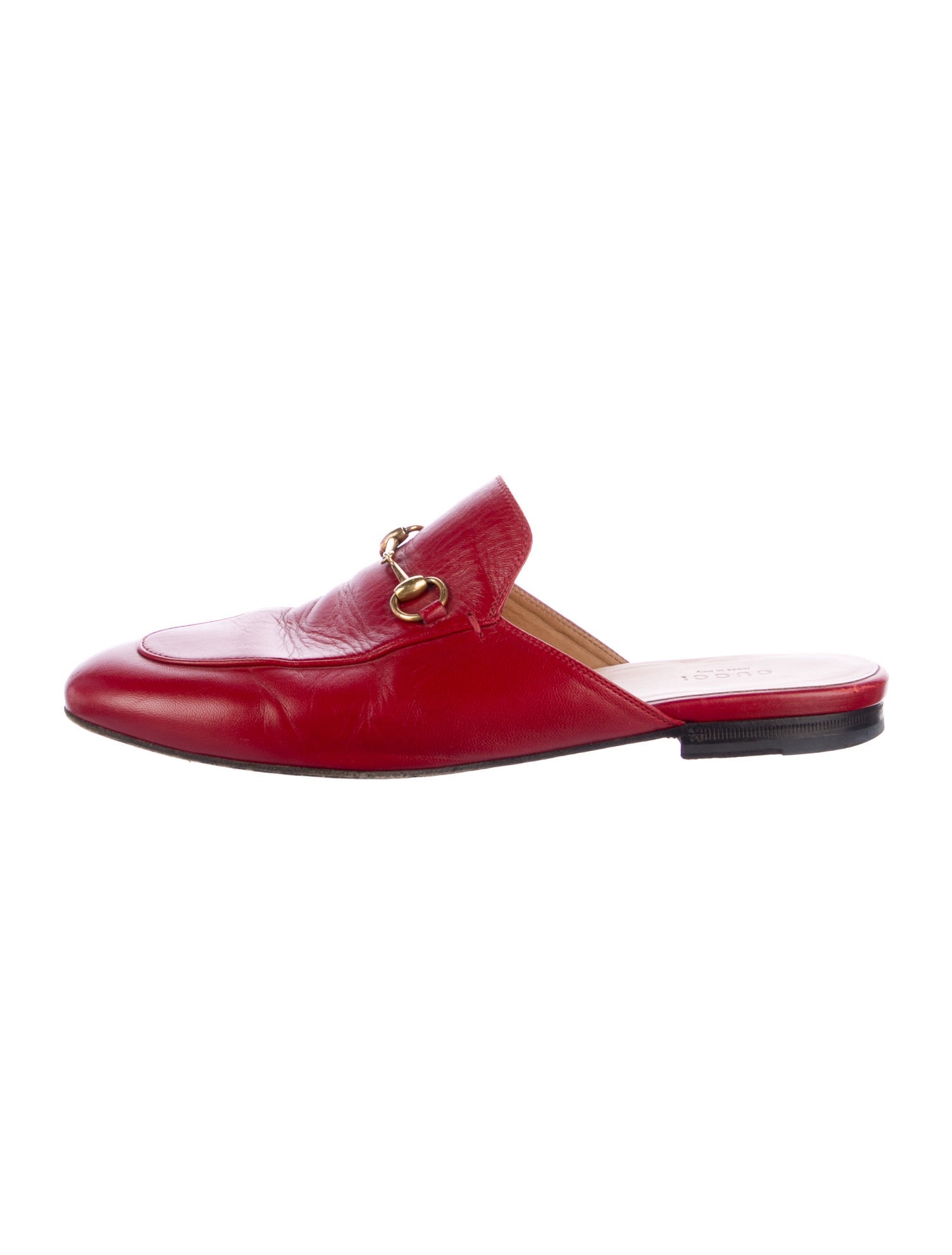 Gucci Horsebit Accent Leather Mules