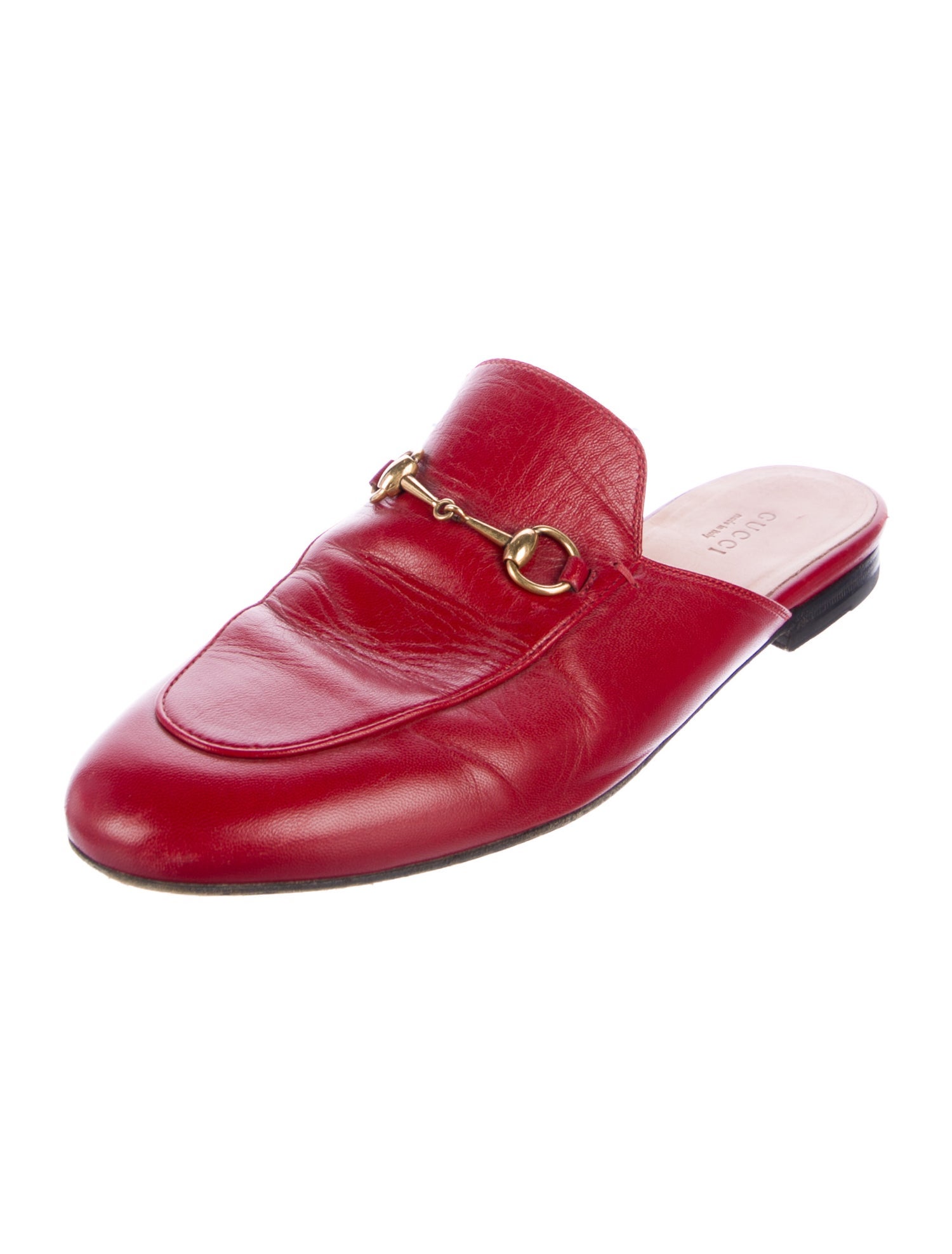 Gucci Horsebit Accent Leather Mules