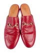 Gucci Horsebit Accent Leather Mules