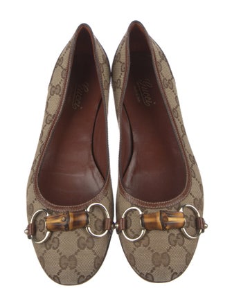 Gucci GG Canvas Canvas Ballet Flats