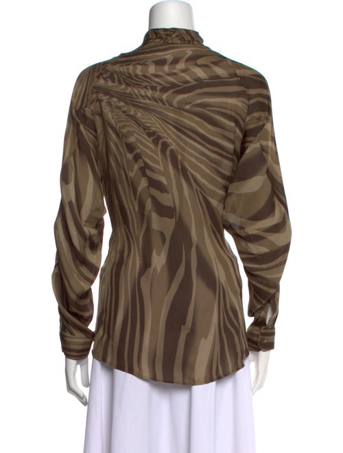 Gucci 2010 Silk Button-Up Top