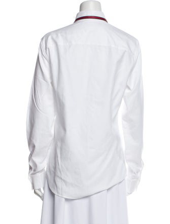 Gucci Long Sleeve Button-Up Top