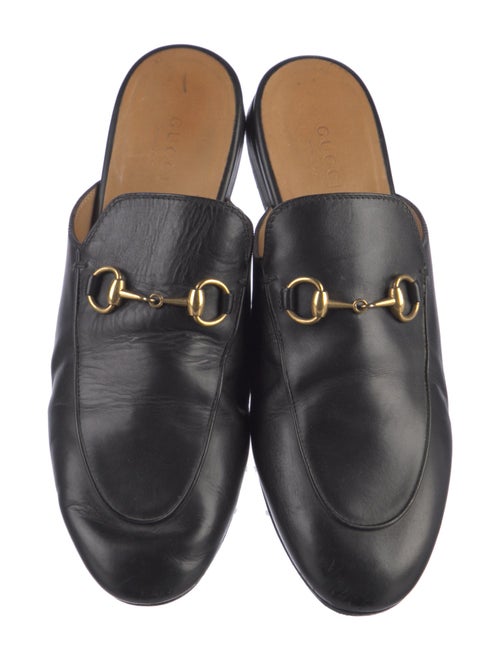Gucci Horsebit Accent Leather Mules