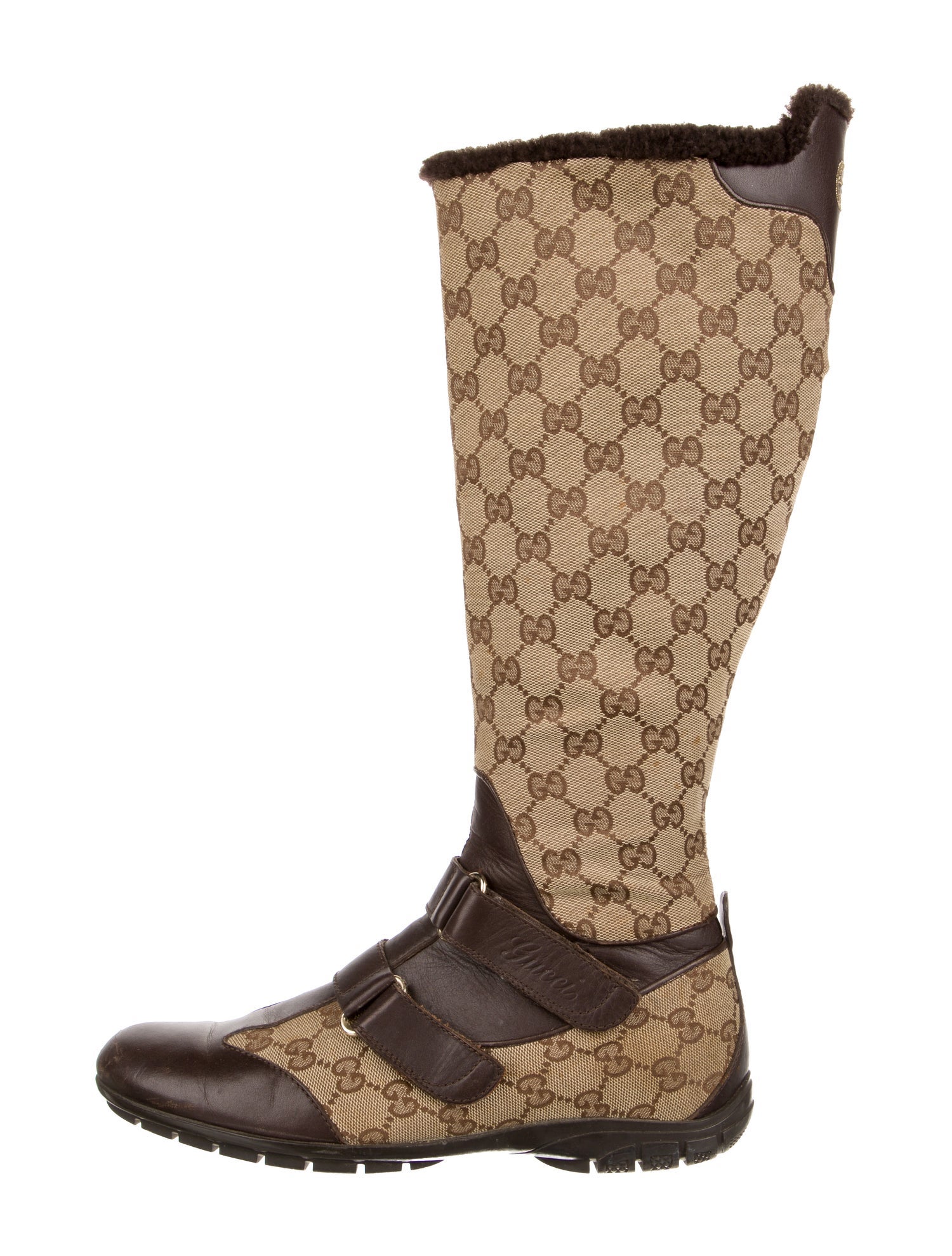 Gucci GG Canvas Canvas Rain Boots