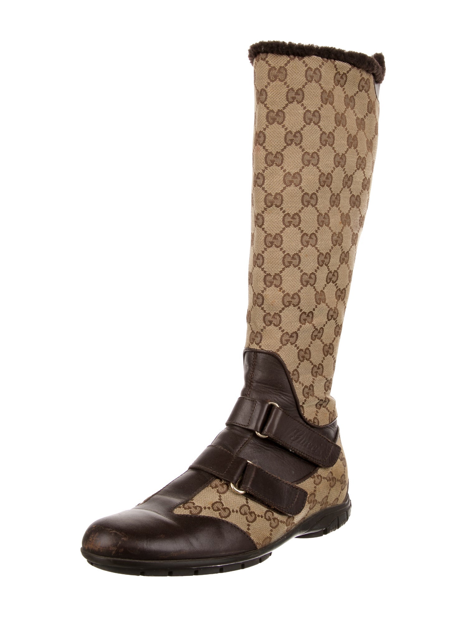 Gucci GG Canvas Canvas Rain Boots