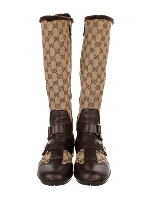 Gucci GG Canvas Canvas Rain Boots