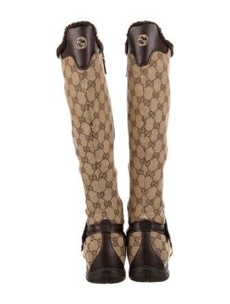 Gucci GG Canvas Canvas Rain Boots