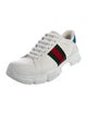 Gucci Web Accent Leather Sneakers