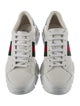 Gucci Web Accent Leather Sneakers