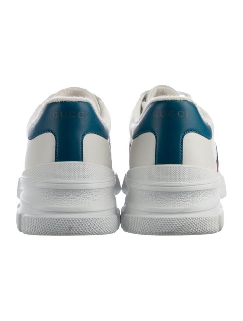 Gucci Web Accent Leather Sneakers