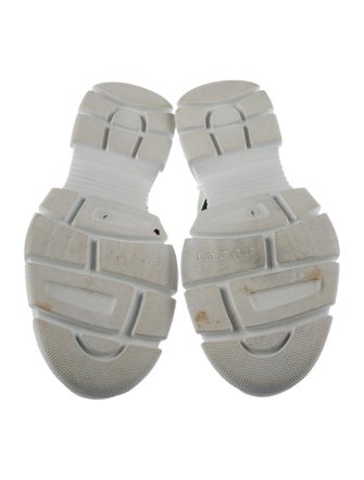 Gucci Web Accent Leather Sneakers