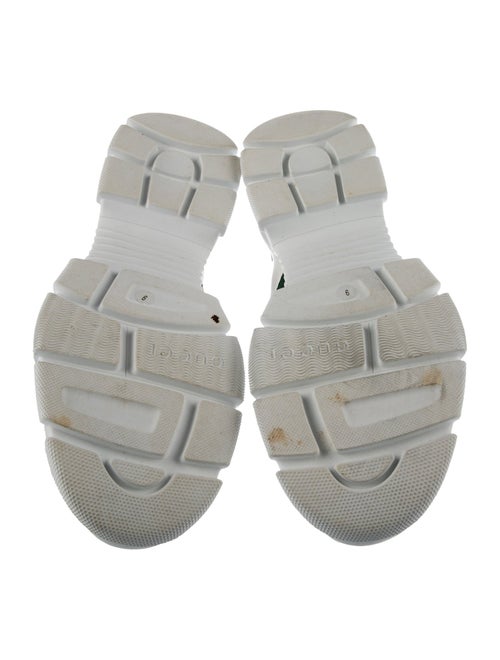 Gucci Web Accent Leather Sneakers