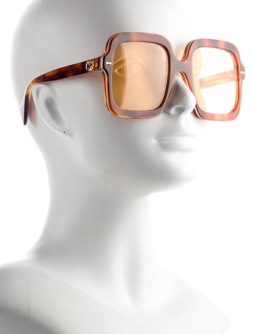 Gucci Interlocking G Logo Oversize Sunglasses