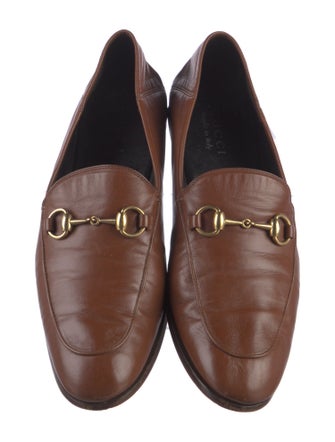 Gucci Horsebit Accent Leather Dress Loafers