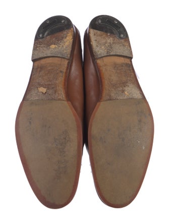 Gucci Horsebit Accent Leather Dress Loafers