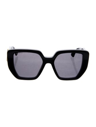 Gucci Double G Logo Square Sunglasses