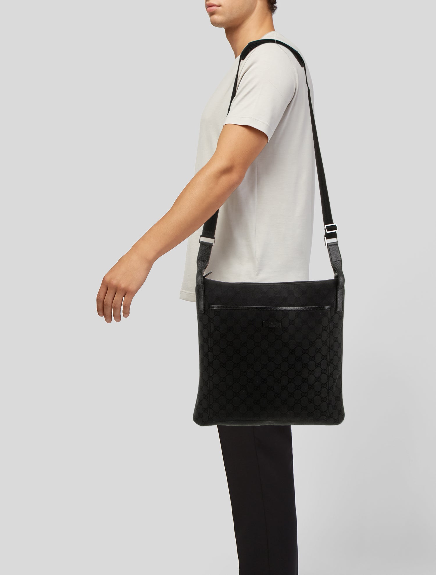 Gucci GG Canvas Messenger Bag Vintage