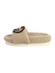 Gucci Interlocking G Logo Shearling Espadrilles