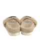 Gucci Interlocking G Logo Shearling Espadrilles