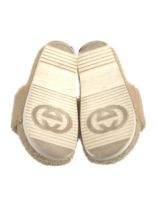 Gucci Interlocking G Logo Shearling Espadrilles