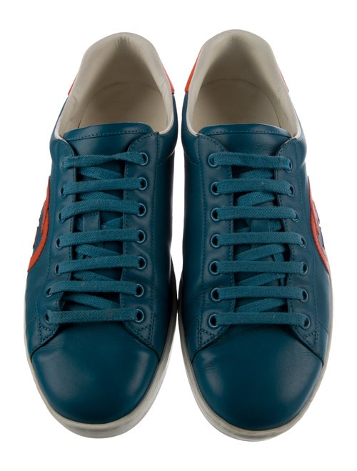 Gucci Interlocking G Logo Leather Sneakers